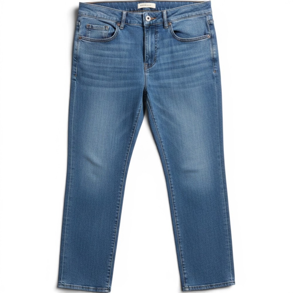 Warp + Weft Jeans Mens 32 ORD Chicago Straight Blue Medium Wash Denim NEW